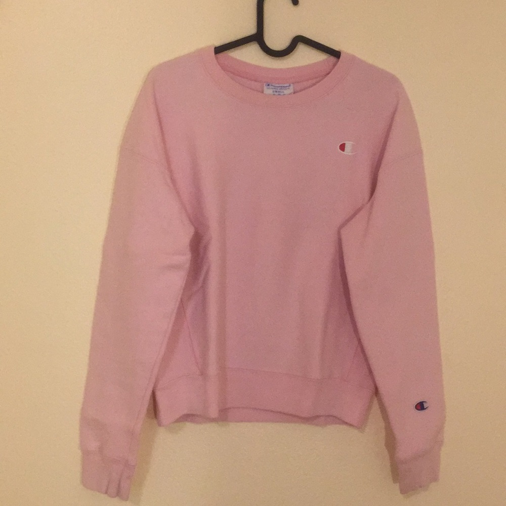 Pink champion crew neck